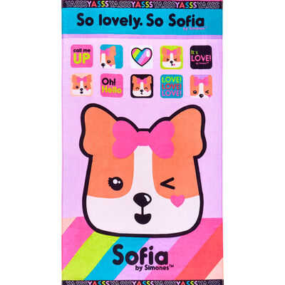 TOALLON ESTAMPA SOFIA